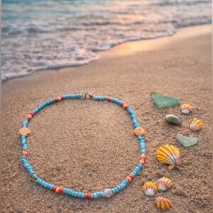 Colorful Beaded Shell Necklace